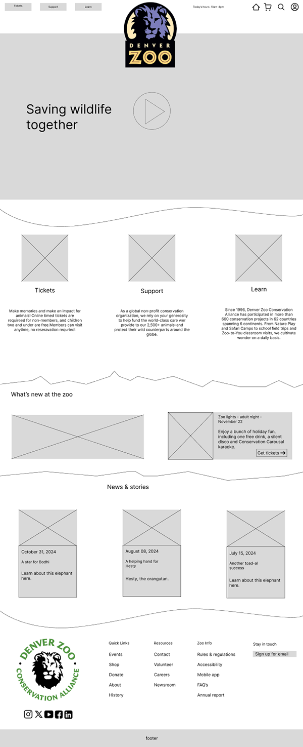 Mid-fidelity wireframe 1
